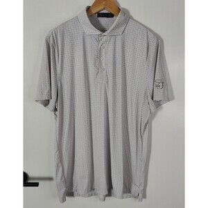 G/Fore Polo Shirt Mens Large Golf Performance Short Sleeve White (Read Desc)